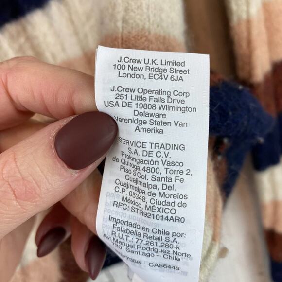 Madewell Wool & Alpaca Striped Evercrest Turtleneck Sweater Coziest Yarn Size XS - Picture 10 of 12